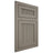 Shiloh Cabinetry Flush Inset Reeded Malibu White Oak Quarter Sawn Thyme Door