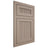 Shiloh Cabinetry Flush Inset Reeded Malibu White Oak Quarter Sawn Whitewash Door