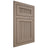 Shiloh Cabinetry Flush Inset Reeded Malibu White Oak Rift Cut Almond Door