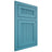 Shiloh Cabinetry Flush Inset Reeded Malibu White Oak Rift Cut Aqua Door