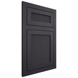 Shiloh Cabinetry Flush Inset Reeded Malibu White Oak Rift Cut Harbor Door
