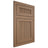 Shiloh Cabinetry Flush Inset Reeded Malibu White Oak Rift Cut Medium Door