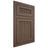 Shiloh Cabinetry Flush Inset Reeded Malibu White Oak Rift Cut Mineral Door