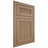 Shiloh Cabinetry Flush Inset Reeded Malibu White Oak Rift Cut Natural Door