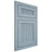 Shiloh Cabinetry Flush Inset Reeded Malibu White Oak Rift Cut Sky Door
