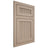 Shiloh Cabinetry Flush Inset Reeded Malibu White Oak Rift Cut Straw Door