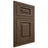 Shiloh Cabinetry Flush Inset Richmond Alder Plain Cut Caviar Door