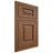Shiloh Cabinetry Flush Inset Richmond Alder Plain Cut Cola Door