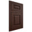 Shiloh Cabinetry Flush Inset Richmond Alder Plain Cut Umber Door