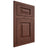 Shiloh Cabinetry Flush Inset Richmond Cherry Plain Cut Bourbon Door