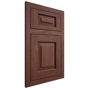 Shiloh Cabinetry Flush Inset Richmond Cherry Plain Cut Bourbon Door