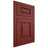 Shiloh Cabinetry Flush Inset Richmond Cherry Plain Cut Red Door