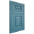 Shiloh Cabinetry Flush Inset Richmond Hickory Plain Cut Aqua Door
