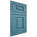 Shiloh Cabinetry Flush Inset Richmond Hickory Plain Cut Aqua Door