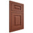 Shiloh Cabinetry Flush Inset Richmond Maple Plain Cut Cayenne Door