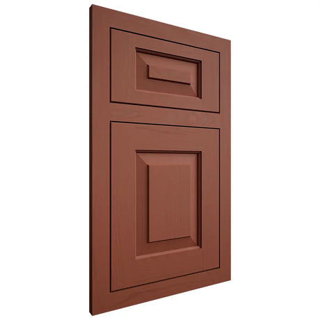 Shiloh Cabinetry Flush Inset Richmond Maple Plain Cut Cayenne Door