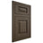 Shiloh Cabinetry Flush Inset Richmond Maple Plain Cut Perfect Brown Door