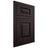 Shiloh Cabinetry Flush Inset Richmond Red Oak Plain Cut Espresso Door
