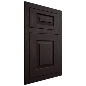 Shiloh Cabinetry Flush Inset Richmond Red Oak Plain Cut Espresso Door