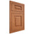 Shiloh Cabinetry Flush Inset Richmond Red Oak Plain Cut Harvest Door