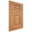 Shiloh Cabinetry Flush Inset Richmond Red Oak Plain Cut Medium Door