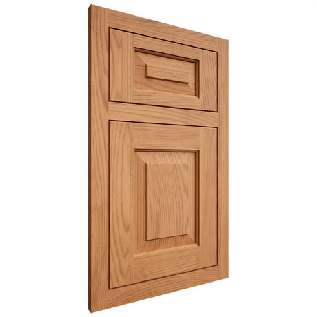 Shiloh Cabinetry Flush Inset Richmond Red Oak Plain Cut Medium Door