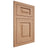 Shiloh Cabinetry Flush Inset Richmond Red Oak Plain Cut Natural Door