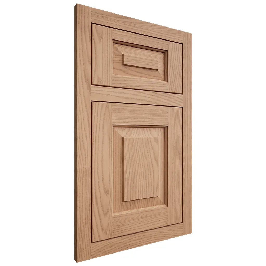 Shiloh Cabinetry Flush Inset Richmond Red Oak Plain Cut Natural Door