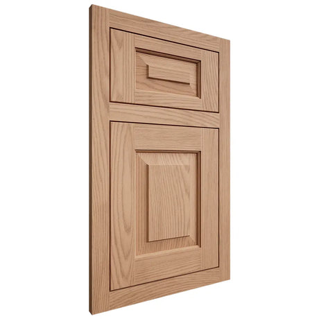 Shiloh Cabinetry Flush Inset Richmond Red Oak Plain Cut Natural Door