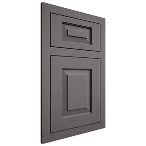 Shiloh Cabinetry Flush Inset Richmond Walnut Plain Cut Cadet Door