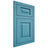 Shiloh Cabinetry Flush Inset Richmond White Oak Plain Cut Aqua Door