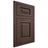 Shiloh Cabinetry Flush Inset Richmond White Oak Plain Cut Dusk Door