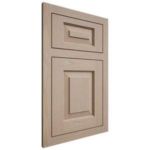 Shiloh Cabinetry Flush Inset Richmond White Oak Plain Cut Straw Door