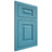 Shiloh Cabinetry Flush Inset Richmond White Oak Quarter Sawn Aqua Door