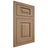 Shiloh Cabinetry Flush Inset Richmond White Oak Quarter Sawn Natural Door