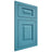 Shiloh Cabinetry Flush Inset Richmond White Oak Rift Cut Aqua Door
