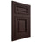 Shiloh Cabinetry Flush Inset Savannah Alder Plain Cut Bistre Door