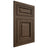 Shiloh Cabinetry Flush Inset Savannah Alder Plain Cut Caviar Door