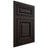 Shiloh Cabinetry Flush Inset Savannah Alder Plain Cut Espresso Door