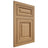 Shiloh Cabinetry Flush Inset Savannah Alder Plain Cut Natural Door