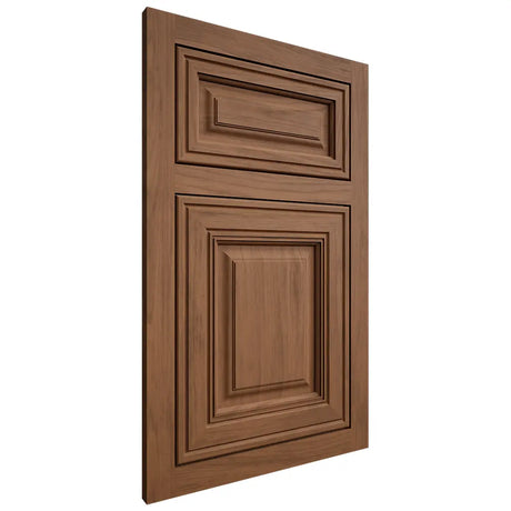 Shiloh Cabinetry Flush Inset Savannah Alder Plain Cut Walnut Door