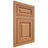 Shiloh Cabinetry Flush Inset Savannah Cherry Plain Cut Natural Door