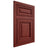 Shiloh Cabinetry Flush Inset Savannah Cherry Plain Cut Red Door