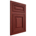 Shiloh Cabinetry Flush Inset Savannah Cherry Plain Cut Red Door