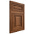 Shiloh Cabinetry Flush Inset Savannah Hickory Plain Cut Burnt Sugar Door