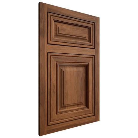 Shiloh Cabinetry Flush Inset Savannah Hickory Plain Cut Burnt Sugar Door