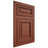 Shiloh Cabinetry Flush Inset Savannah Maple Plain Cut Cayenne Door