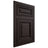 Shiloh Cabinetry Flush Inset Savannah Maple Plain Cut Espresso Door