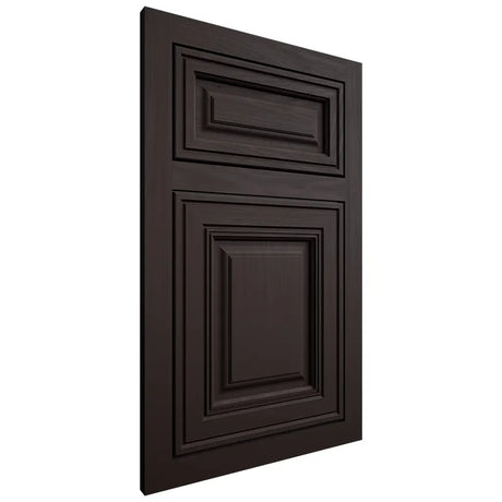 Shiloh Cabinetry Flush Inset Savannah Maple Plain Cut Espresso Door