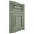 Shiloh Cabinetry Flush Inset Savannah Poplar Plain Cut Moss Door